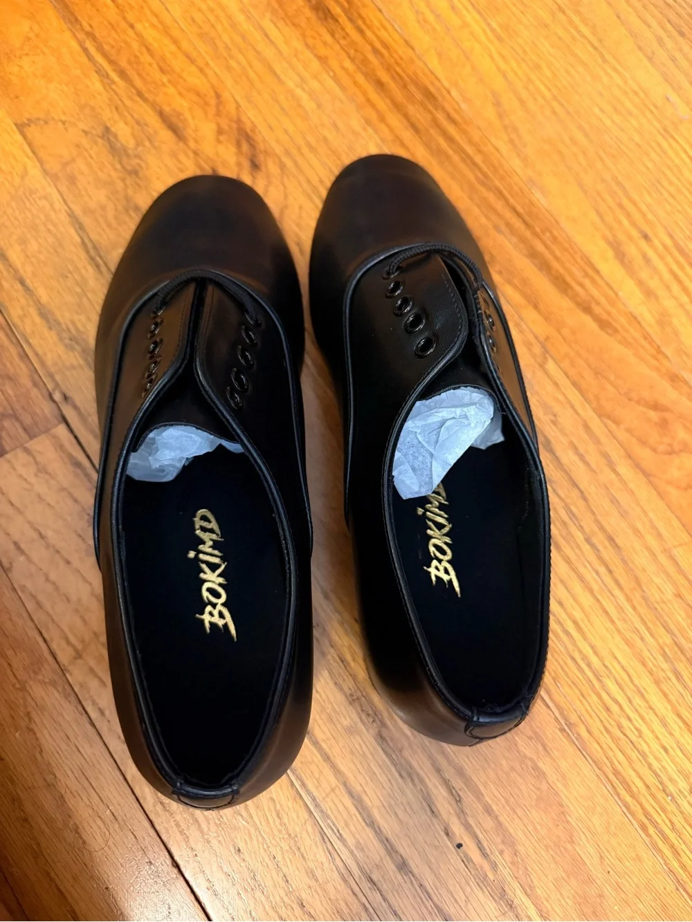 Men's Black Slip-On Dance Dress Shoes